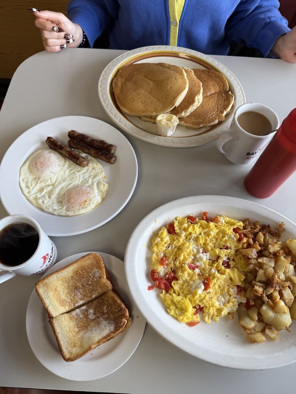 Menu page showing breakfast and dinner specials.